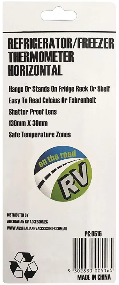 AUSTRALIAN RV Horizontal RV Fridge Thermometer 4 AUSTRALIAN RV Horizontal RV Fridge Thermometer - Image 2