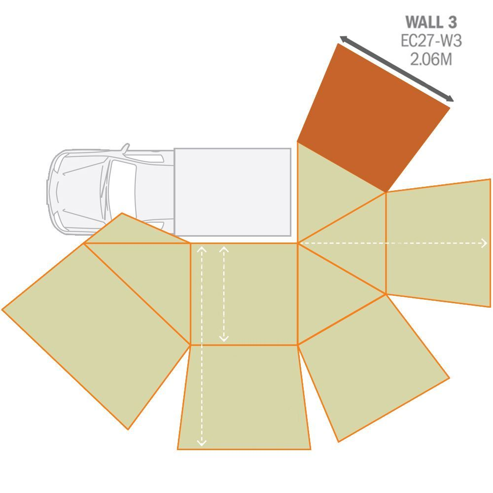 Darche Eclipse 270 Awning Gen 2 Wall 3 4 Darche Eclipse 270 Awning Gen 2 Wall 3 - Image 2
