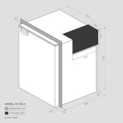 Bushman Fridges DC130−X 130L Upright Fridge -Tents Sales 0038079 bushman 130l upright fridge