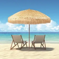 Beachkit Australia Hula Raffia Thatch 240cm Patio Umbrella -Tents Sales 0810019 hula raffia thatch 240cm patio umbrella