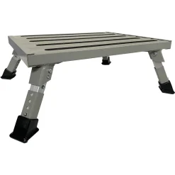 ON THE ROAD RV Heavy Duty Folding Step − Adjustable Legs -Tents Sales 1195582 heavy duty folding step adjustable legs