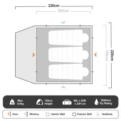 BLACKWOLF Classic Dome 3+ 13 BLACKWOLF Classic Dome 3+ -Tents Sales 1202765