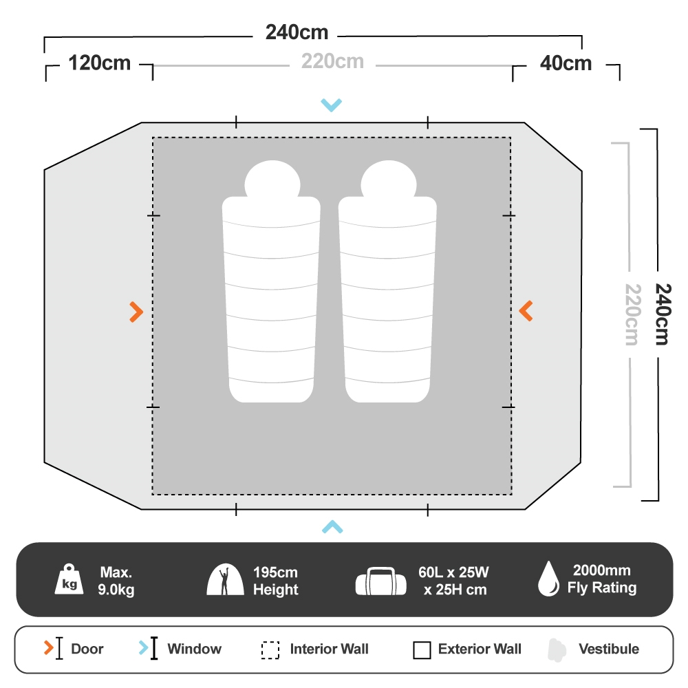 BLACKWOLF Classic Dome 4+ 7 BLACKWOLF Classic Dome 4+ - Image 5