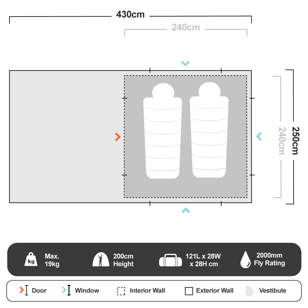 BLACKWOLF Turbo Lite 240 Tent 13 BLACKWOLF Turbo Lite 240 Tent - Image 11