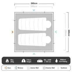 Darche Safari 260 Touring Tent 15 Darche Safari 260 Touring Tent -Tents Sales 1204585