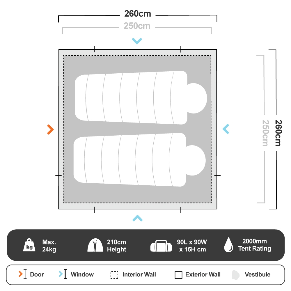 Darche Safari 260 Touring Tent 9 Darche Safari 260 Touring Tent - Image 7