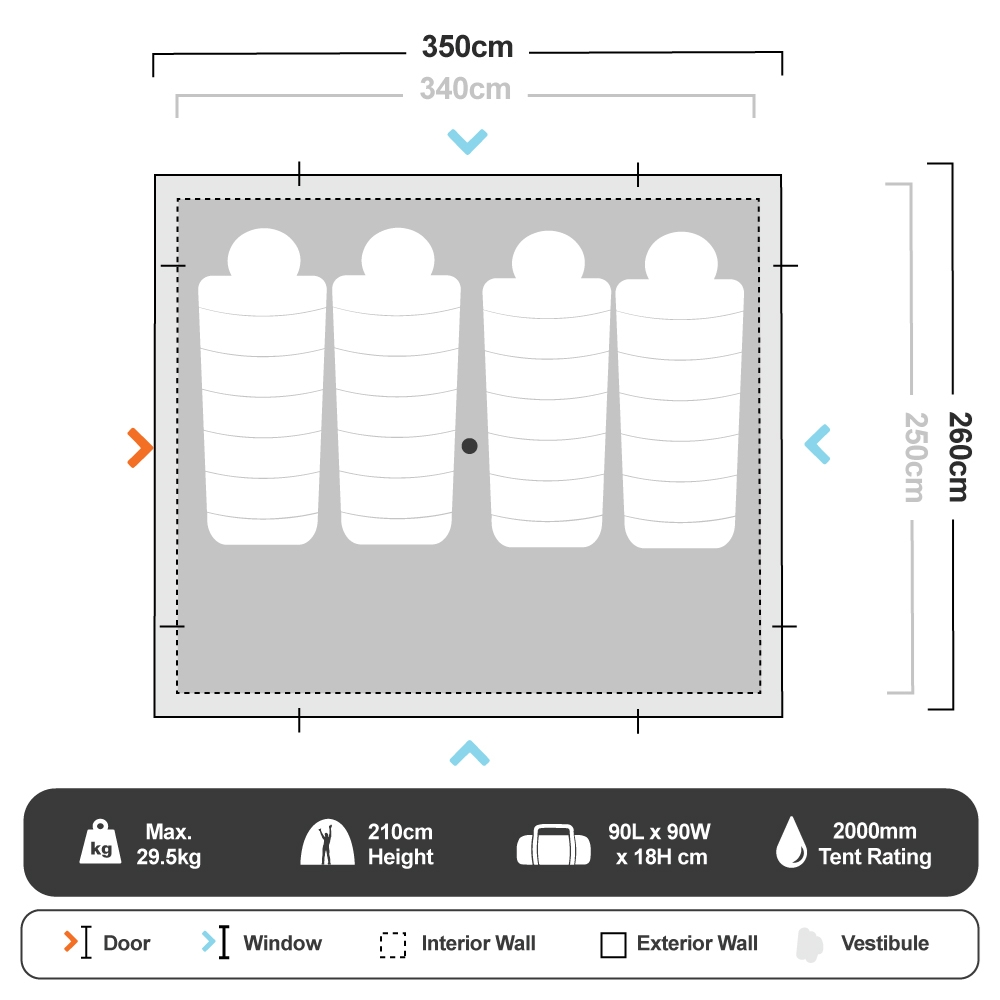 Darche Safari 350 Touring Tent 9 Darche Safari 350 Touring Tent - Image 7