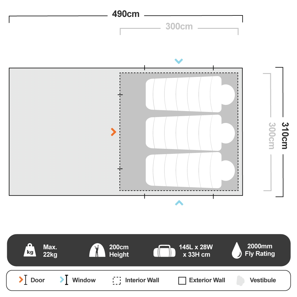 BLACKWOLF Turbo Lite 300 Tent 8 BLACKWOLF Turbo Lite 300 Tent - Image 6
