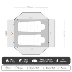 23Zero Dakota 1400 Rooftop Tent With LST 13 23Zero Dakota 1400 Rooftop Tent With LST -Tents Sales 1207907