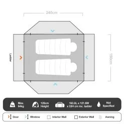 23Zero Dakota 1600 Rooftop Tent With LST 13 23Zero Dakota 1600 Rooftop Tent With LST -Tents Sales 1207908