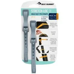 Sea To Summit Stretch−Loc 18 TPU Straps 12mm X 450mm 2 Pack -Tents Sales 1208282 stretch loc 18 tpu straps 12mm x 450mm 2 pack