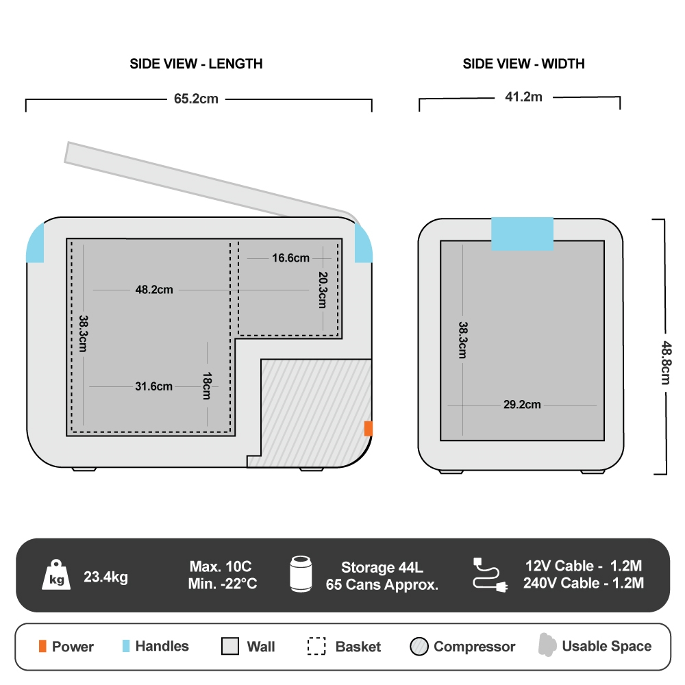 MyCOOLMAN CCP44 Portable Fridge/Freezer 44L 17 MyCOOLMAN CCP44 Portable Fridge/Freezer 44L - Image 15