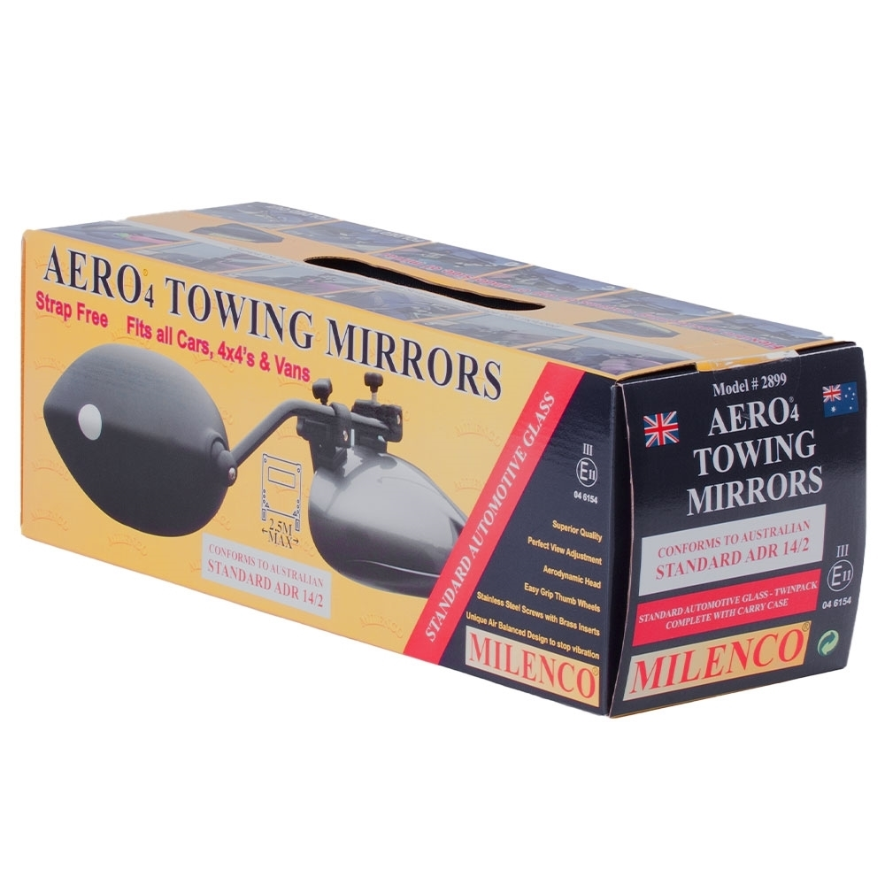 Milenco Aero 4 Towing Mirrors − Standard Convex Glass 7 Milenco Aero 4 Towing Mirrors − Standard Convex Glass - Image 5