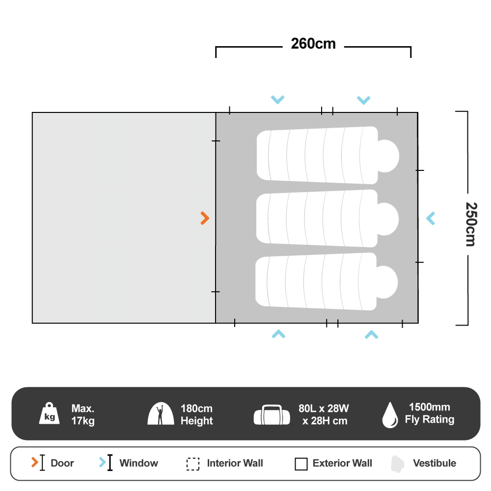 Darche Xtender 2.5 Awning Tent 12 Darche Xtender 2.5 Awning Tent - Image 10