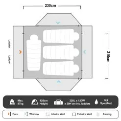 23Zero Dakota 2200 Rooftop Tent With LST 17 23Zero Dakota 2200 Rooftop Tent With LST -Tents Sales 1220908