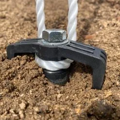 Supa Peg Galvanized Steel Screw Peg -Tents Sales 1222520 galvanized steel screw peg 220mm