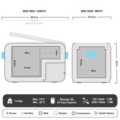 Dometic CFX3 25 Portable Fridge/Freezer 25L -Tents Sales 1222592