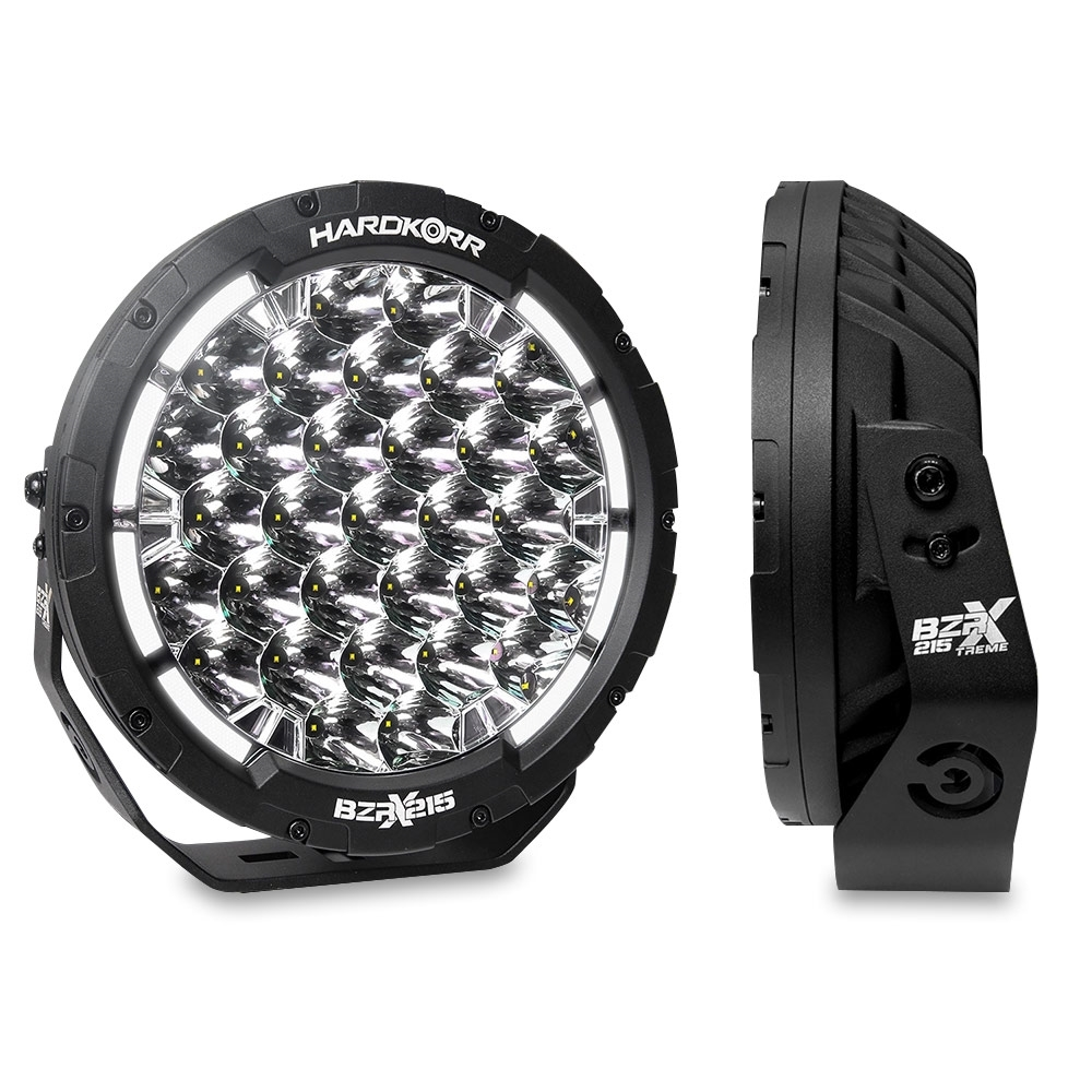 Hard Korr BZR−X Series 9” LED Driving Lights With Wiring Harness 4 Hard Korr BZR−X Series 9” LED Driving Lights With Wiring Harness - Image 2