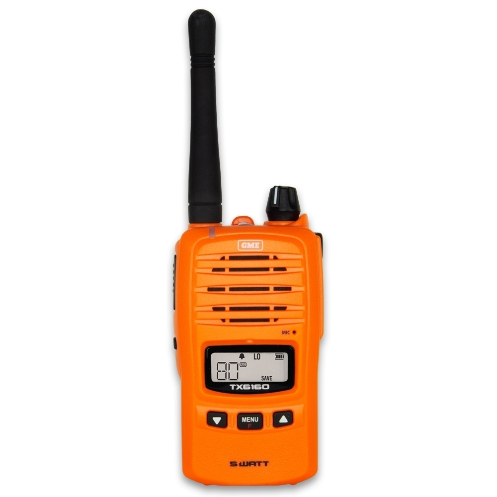 GME 5 Watt UHF CB Handheld Radio Blaze Orange TX6160XO 3 GME 5 Watt UHF CB Handheld Radio Blaze Orange TX6160XO