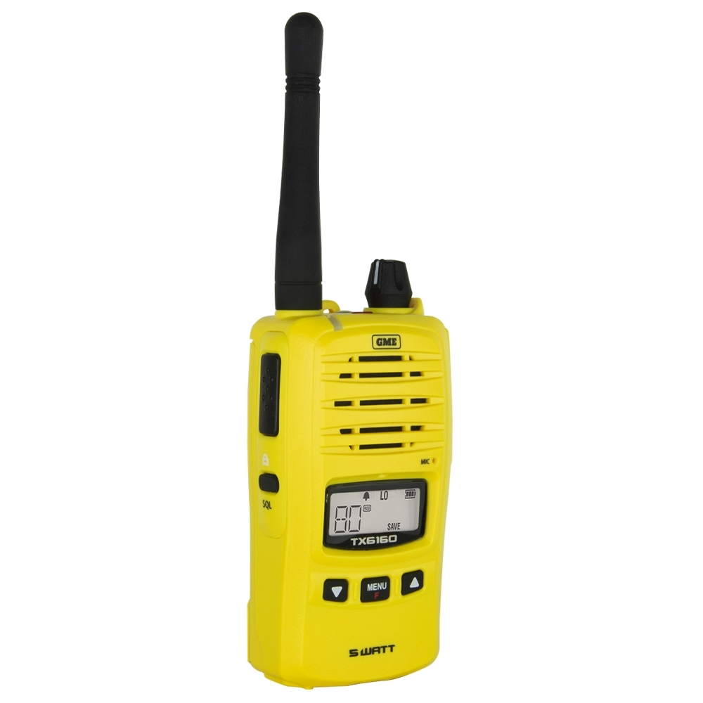 GME 5 Watt UHF CB Handheld Radio Yellow TX6160XY 4 GME 5 Watt UHF CB Handheld Radio Yellow TX6160XY - Image 2