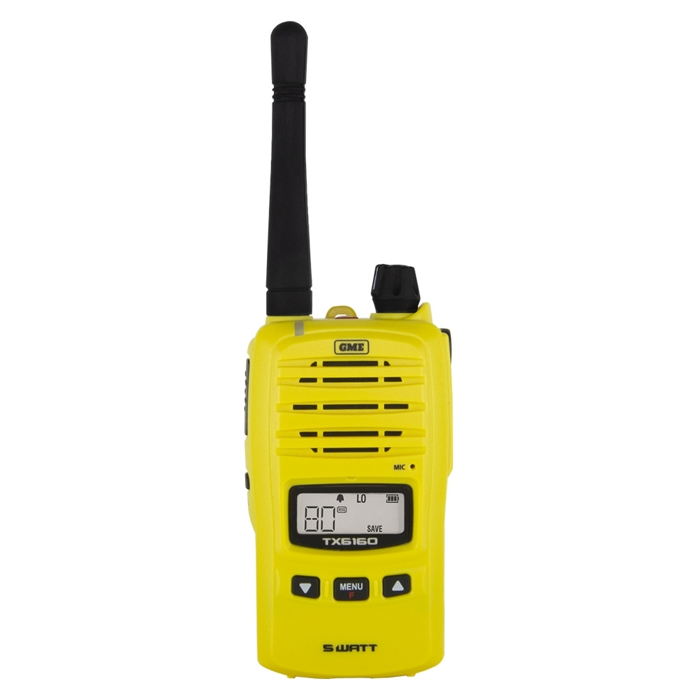 GME 5 Watt UHF CB Handheld Radio Twin Pack Yellow TX6160YTP 4 GME 5 Watt UHF CB Handheld Radio Twin Pack Yellow TX6160YTP - Image 2