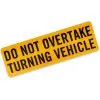 Companion Do Not Overtake Turning Vehicle Reflective Safety Sticker