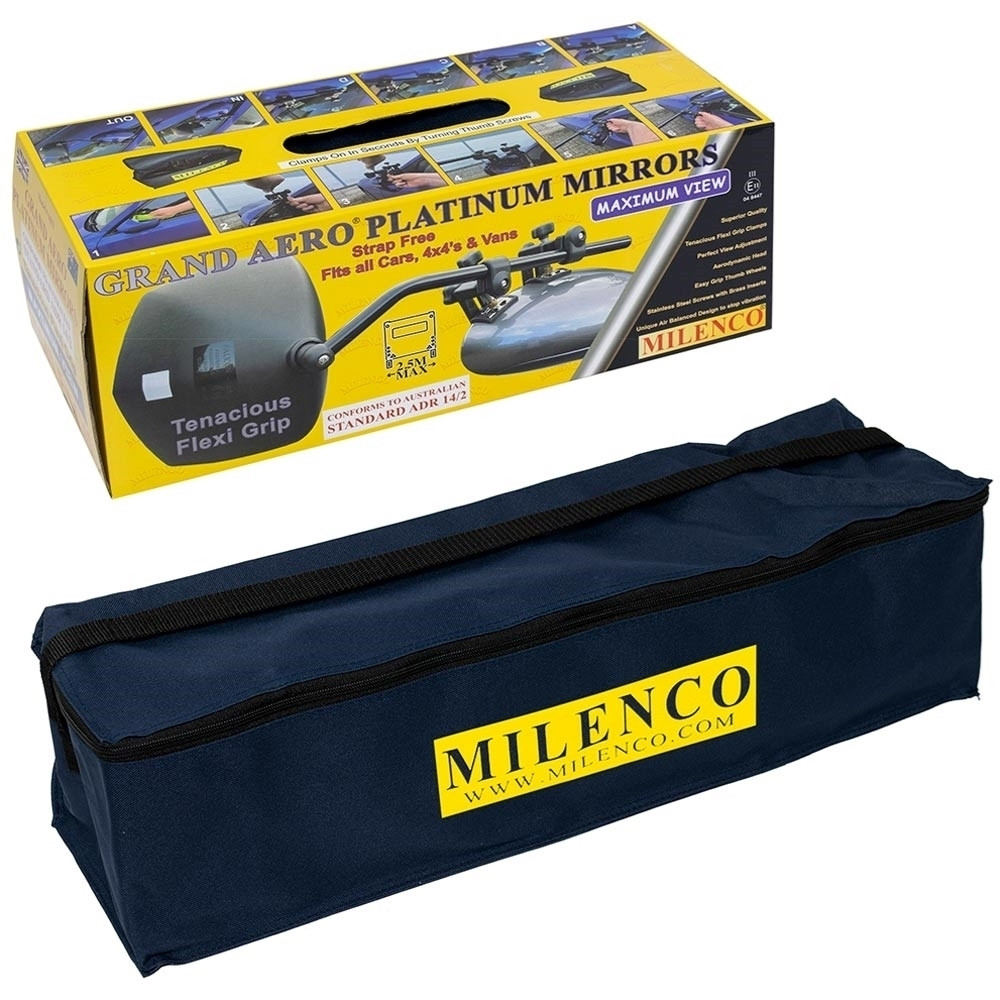 Milenco Grand Aero Platinum Towing Mirrors − Slight Convex Glass 15 Milenco Grand Aero Platinum Towing Mirrors − Slight Convex Glass - Image 13