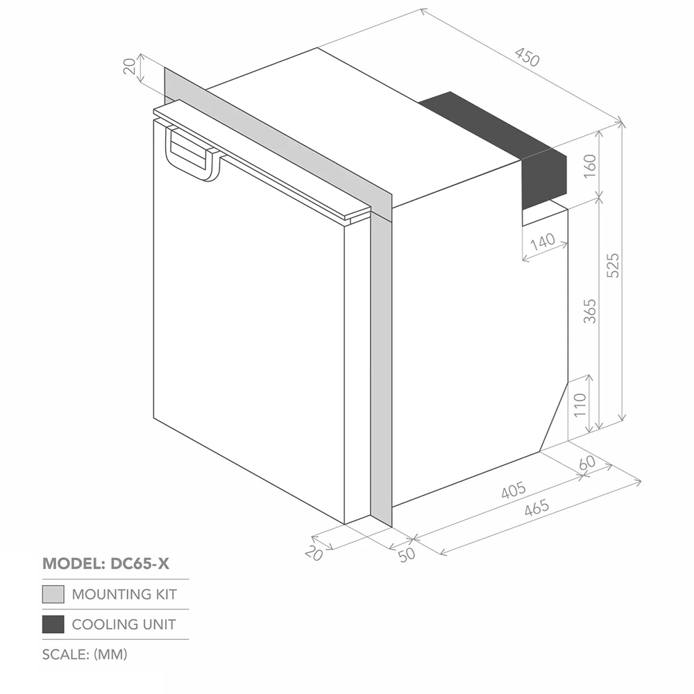 Bushman Fridges DC65−X 65L Upright Fridge 7 Bushman Fridges DC65−X 65L Upright Fridge - Image 5