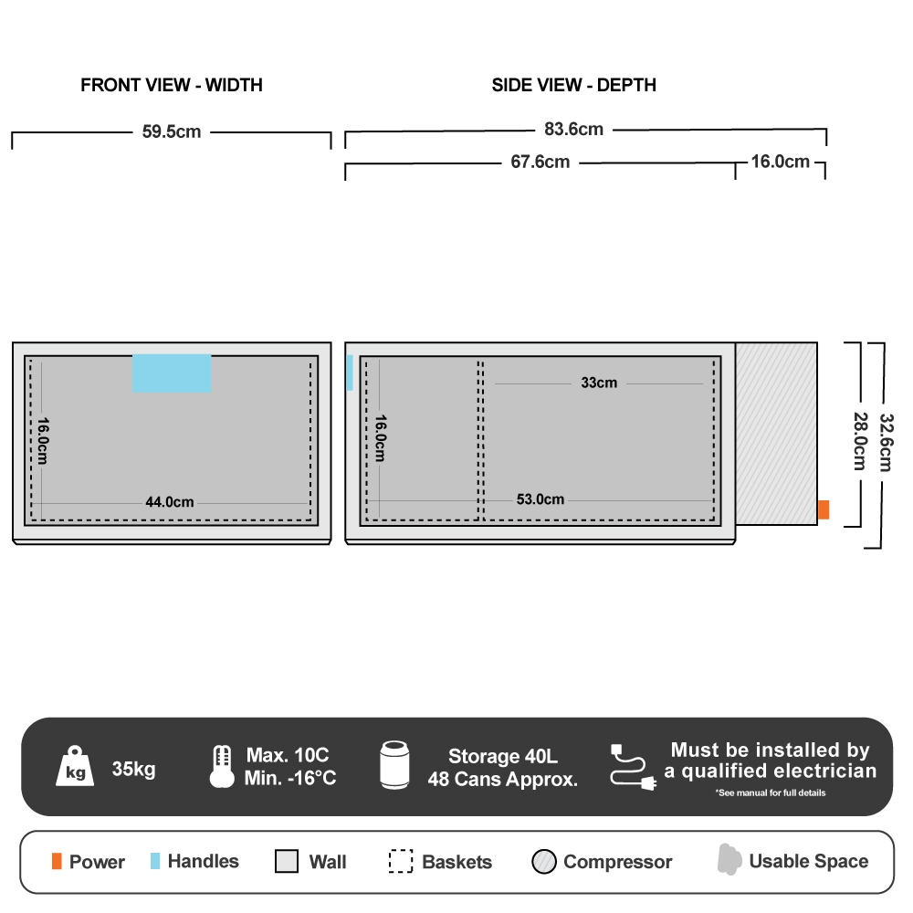 EVAKOOL DC40−DRW−AU Platinum 40L Drawer Fridge Freezer 7 EVAKOOL DC40−DRW−AU Platinum 40L Drawer Fridge Freezer - Image 5