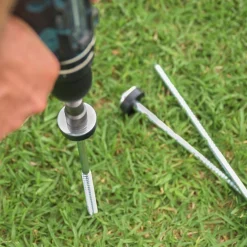 Hex Pegs Flat Top Drillable Tent Peg -Tents Sales 1253438 flat top drillable tent peg