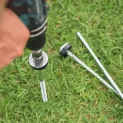 Hex Pegs Short Flat Top Drillable Tent Peg -Tents Sales 1253445 short flat top drillable tent peg