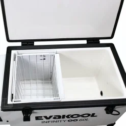 EVAKOOL RFE60−FF Fibreglass Infinity Fridge/Freezer 60L 18 EVAKOOL RFE60−FF Fibreglass Infinity Fridge/Freezer 60L -Tents Sales 1254940 fdge evakool rfe 60 ff