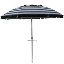 Beachkit Australia Daytripper 210cm Beach Umbrella -Tents Sales 1255748 daytripper 210cm beach umbrella black white