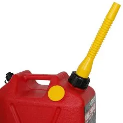 Pro Quip 5 Litre Plastic Fast Pour Fuel Can Unleaded Red -Tents Sales 1256977 5 litre plastic fast pour fuel can unleaded red