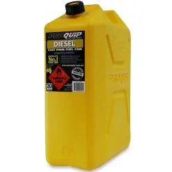 Pro Quip 20 Litre Plastic Fast Pour Fuel Can Diesel Yellow