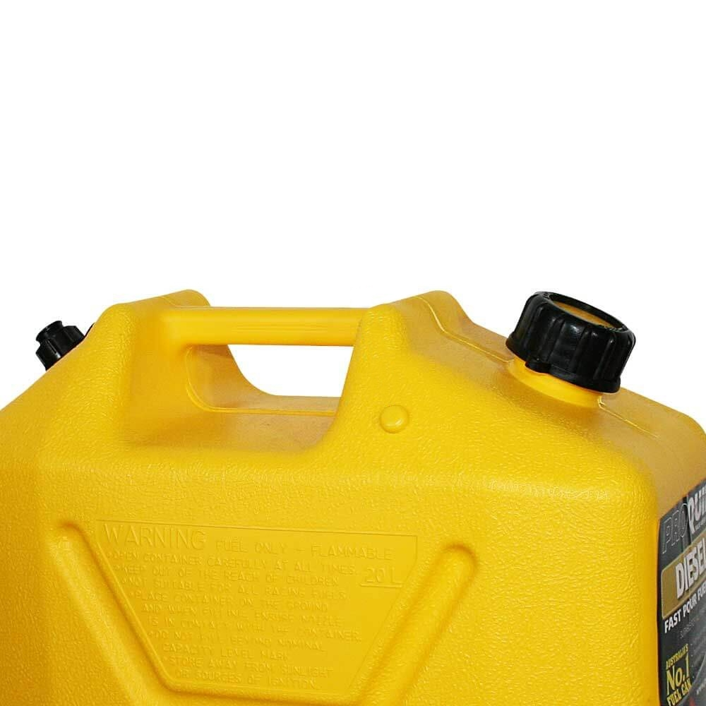 Pro Quip 20 Litre Plastic Fast Pour Fuel Can Diesel Yellow 5 Pro Quip 20 Litre Plastic Fast Pour Fuel Can Diesel Yellow - Image 3
