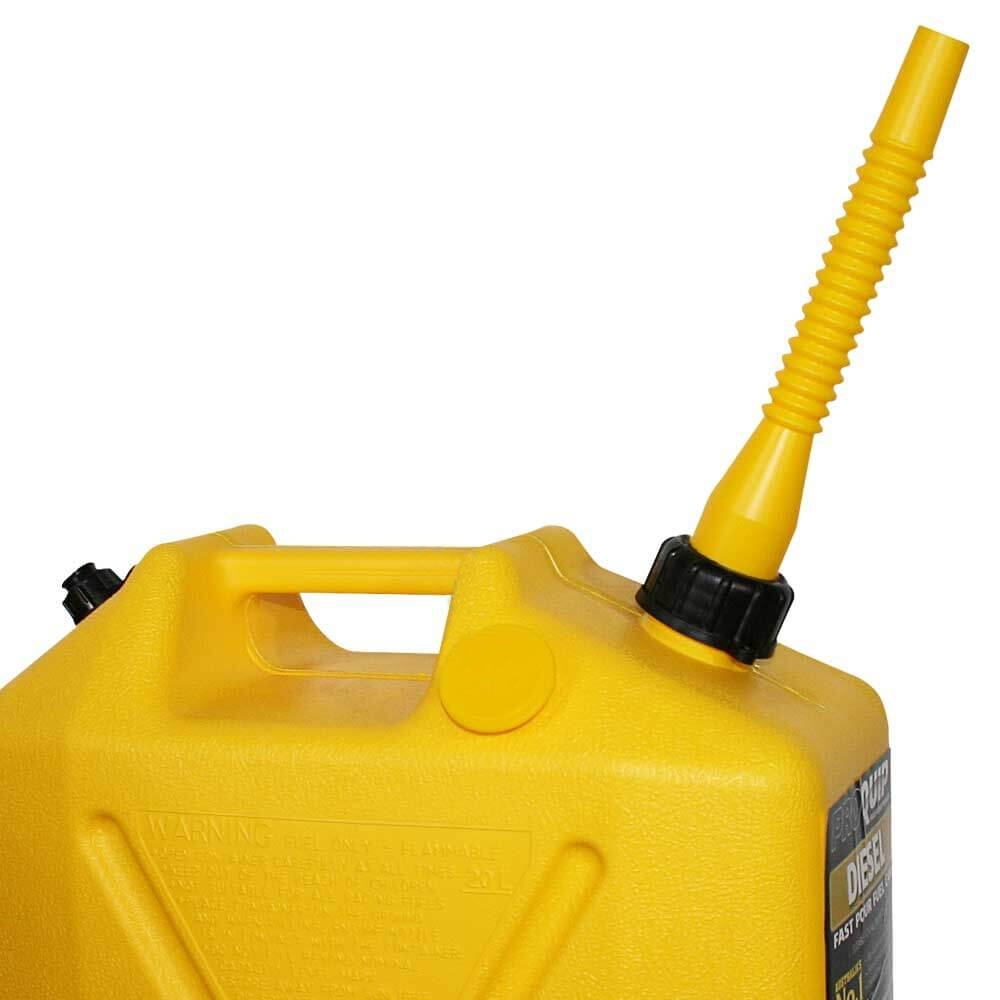 Pro Quip 20 Litre Plastic Fast Pour Fuel Can Diesel Yellow 6 Pro Quip 20 Litre Plastic Fast Pour Fuel Can Diesel Yellow - Image 4