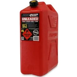 Pro Quip 20 Litre Plastic Fast Pour Fuel Can Unleaded Red