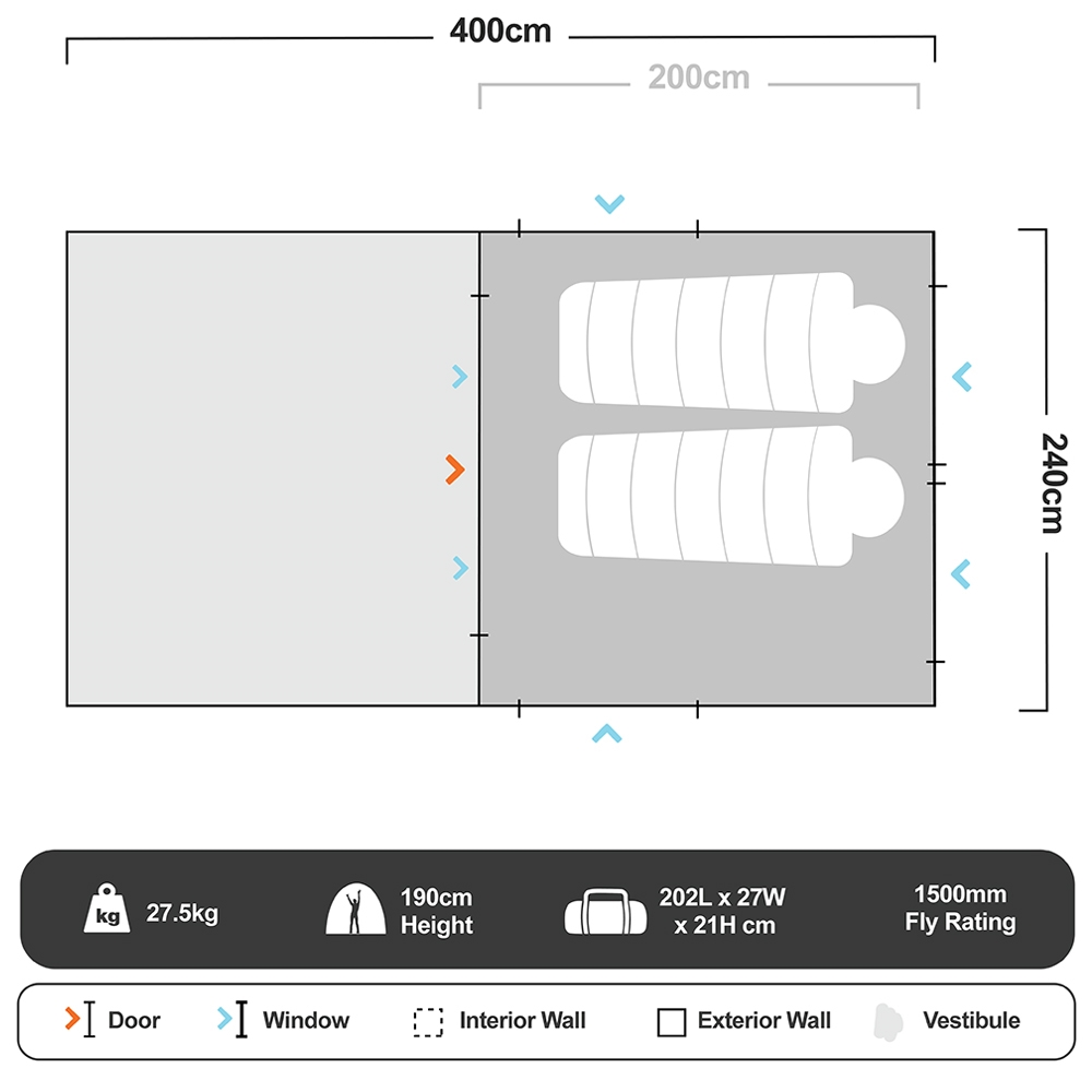 Oztent RV−3 Plus Canvas Touring Tent 16 Oztent RV−3 Plus Canvas Touring Tent - Image 14