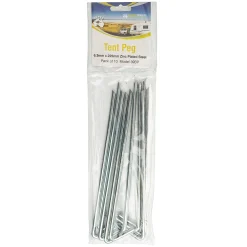 Supex Steel Tent Pegs 6.3mm 10 Pack 8 Supex Steel Tent Pegs 6.3mm 10 Pack -Tents Sales 1265885 steel tent pegs 63mm 10 pack