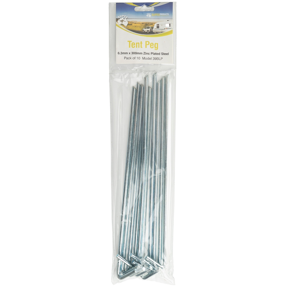 Supex Steel Tent Pegs 6.3mm 10 Pack 6 Supex Steel Tent Pegs 6.3mm 10 Pack - Image 4