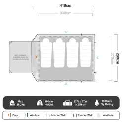 Coleman Instant Up 6P Silver Evo Tent 17 Coleman Instant Up 6P Silver Evo Tent -Tents Sales 1266190