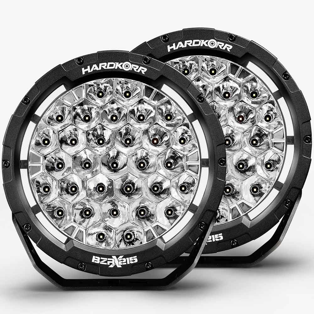 Hard Korr BZR−X Series 9” LED Driving Lights With Wiring Harness 6 Hard Korr BZR−X Series 9” LED Driving Lights With Wiring Harness - Image 4