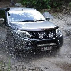 Hard Korr BZR−X Series 7” LED Driving Lights With Wiring Harness -Tents Sales 1267318 bzr x series 7 led driving lights with wiring harness