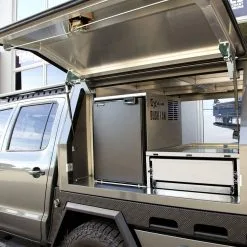 Bushman Fridges DC130−X Aluminium Fridge Box -Tents Sales 1271165 dc130 x aluminium fridge box