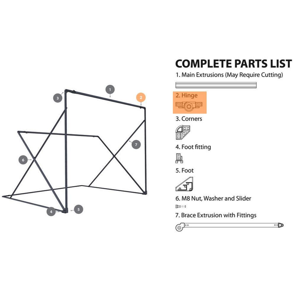 Oztent RV Tent Replacement Hinge 2 Pack 6 Oztent RV Tent Replacement Hinge 2 Pack - Image 4