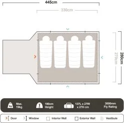 Coleman Instant Up 6P Gold Evo Tent -Tents Sales 1279762